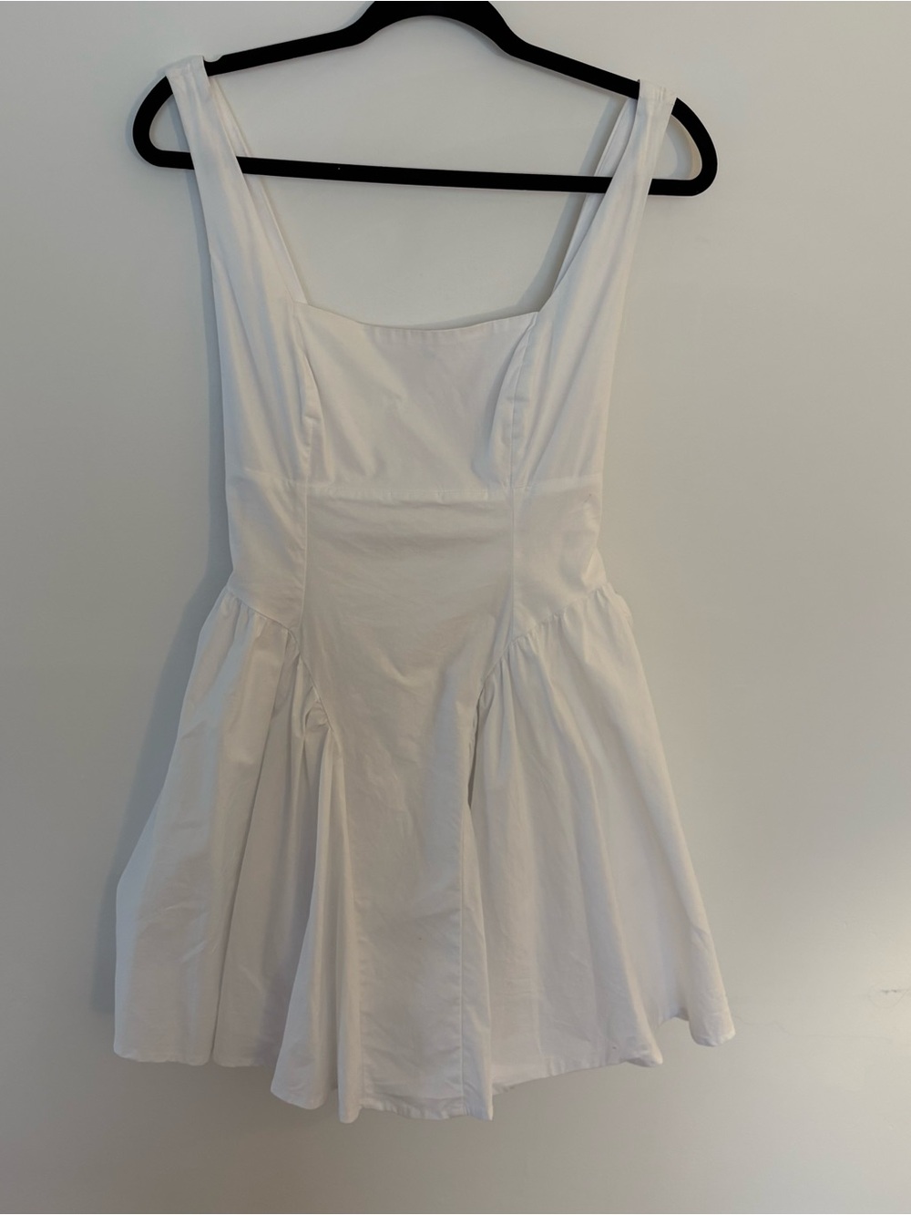 White Square-Neck Fit & Flare Dress - Picture 4 of 7